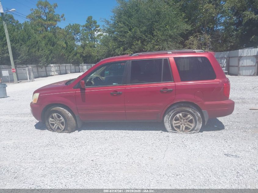 2004 Honda Pilot Ex-L VIN: 5FNYF185X4B005785 Lot: 43147381
