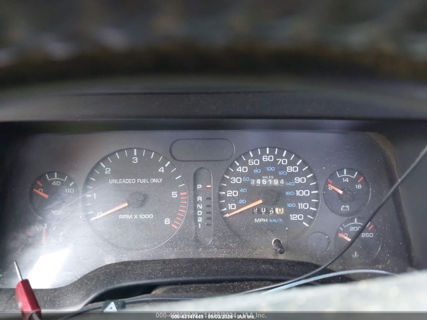 1996 Dodge Ram 1500 VIN: 1B7HC16Y7TJ124858 Lot: 43147449