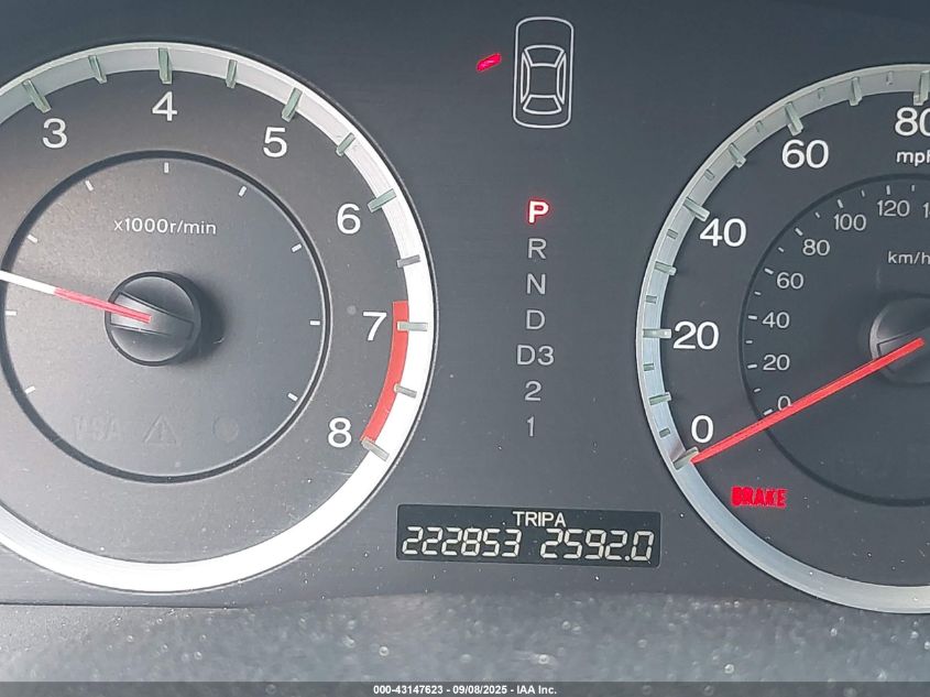 2008 Honda Accord Lxp VIN: 1HGCP26448A028809 Lot: 43147623