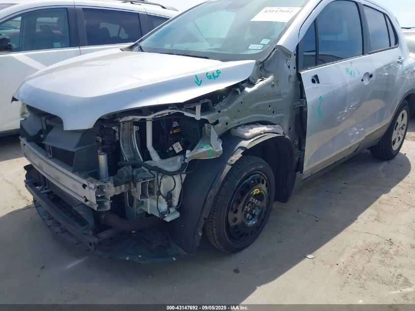 2015 Chevrolet Trax 1Ls VIN: 3GNCJKSB7FL225121 Lot: 43147692