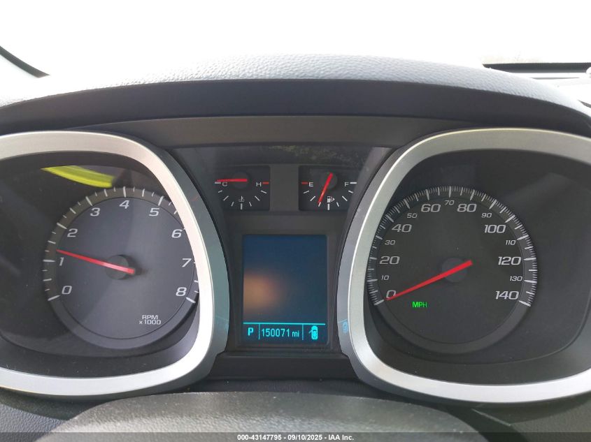 2013 Chevrolet Equinox 1Lt VIN: 1GNALDEK7DZ121856 Lot: 43147795