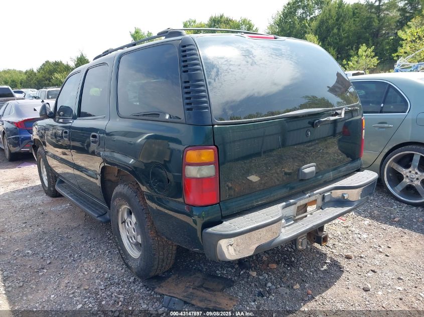 2001 Chevrolet Tahoe Ls VIN: 1GNEK13T91R210628 Lot: 43147897