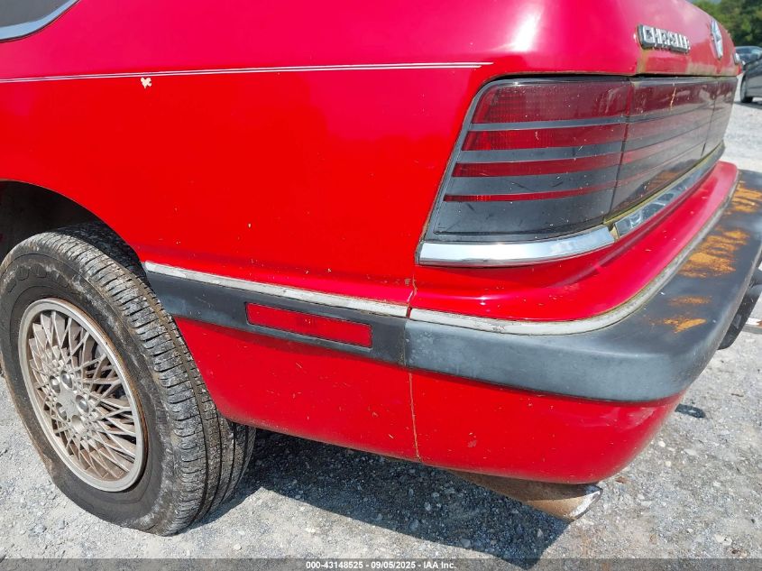 1990 Chrysler Lebaron VIN: 1C3XJ4530LG436854 Lot: 43148525