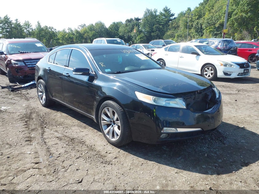 2009 Acura Tl 3.5 black sedan gasoline 19UUA86229A002296 photo #1