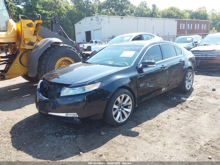 2009 Acura Tl 3.5 black sedan gasoline 19UUA86229A002296 photo #3