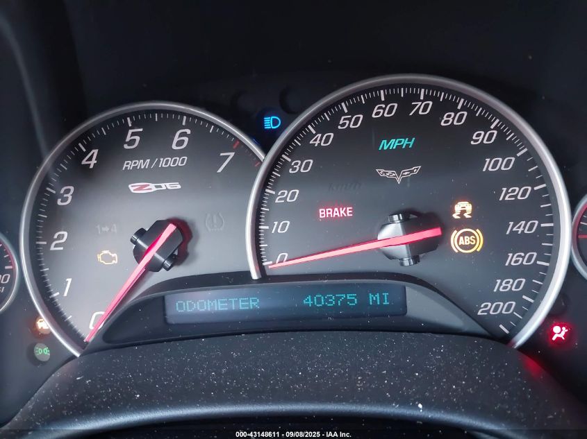 2009 Chevrolet Corvette Z06 Hardtop VIN: 1G1YZ26E395103557 Lot: 43148611