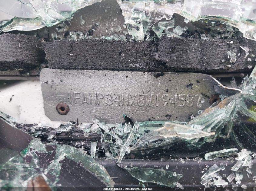 2008 Ford Focus S VIN: 1FAHP34NX8W194587 Lot: 43148673