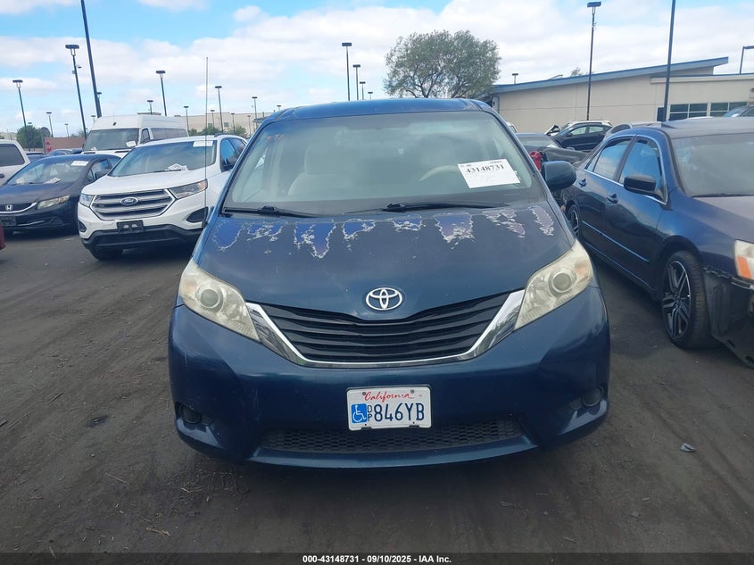 2011 Toyota Sienna Le VIN: 5TDKA3DC8BS006818 Lot: 43148731