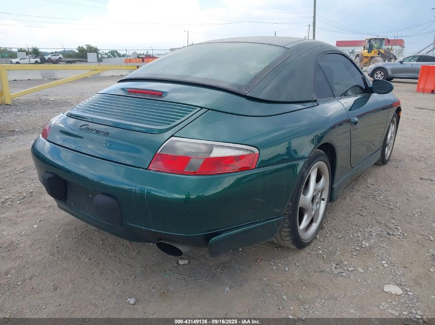2001 Porsche 911 Carrera/Carrera 4 VIN: WP0CA29931S651474 Lot: 43149136