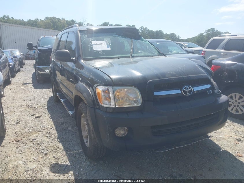 2006 Toyota Sequoia Sr5 V8 black other gasoline 5TDZT34A46S271345 photo #1