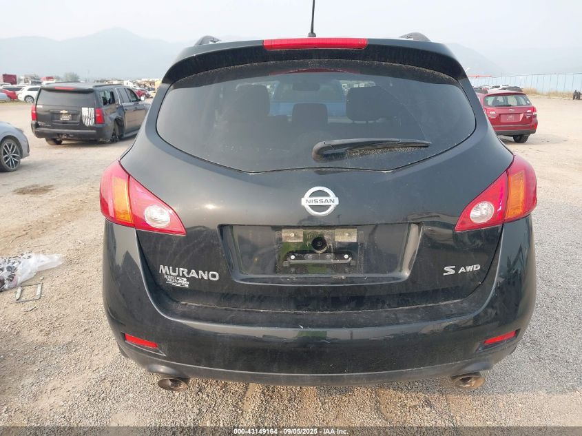 2009 Nissan Murano S VIN: JN8AZ18W39W111438 Lot: 43149164