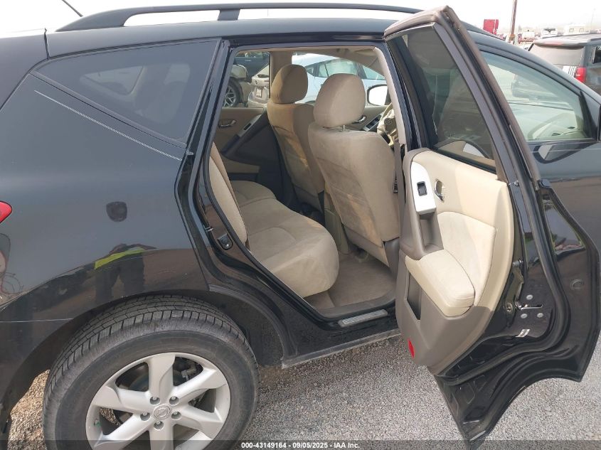 2009 Nissan Murano S VIN: JN8AZ18W39W111438 Lot: 43149164