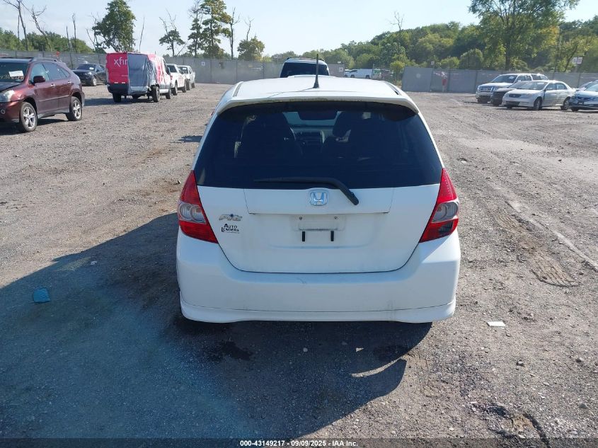 2007 Honda Fit Sport VIN: JHMGD38637S049705 Lot: 43149217