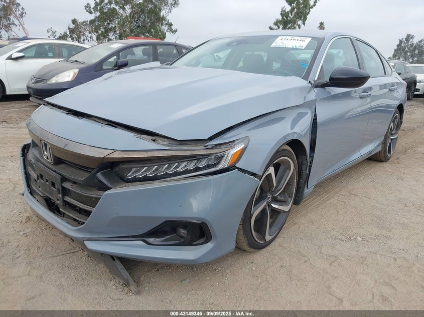 1HGCV1F48MA064836 2021 HONDA ACCORD photo no. 2