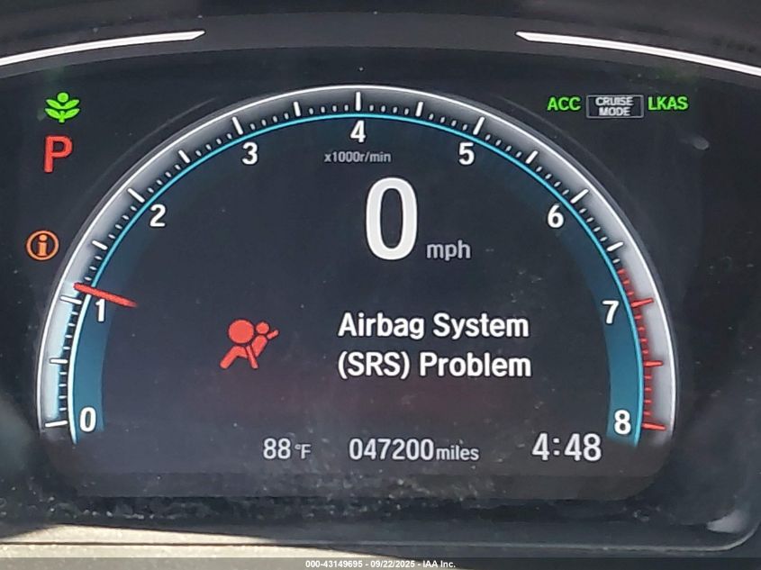 2020 Honda Civic Lx VIN: 19XFC2F61LE205086 Lot: 43149695