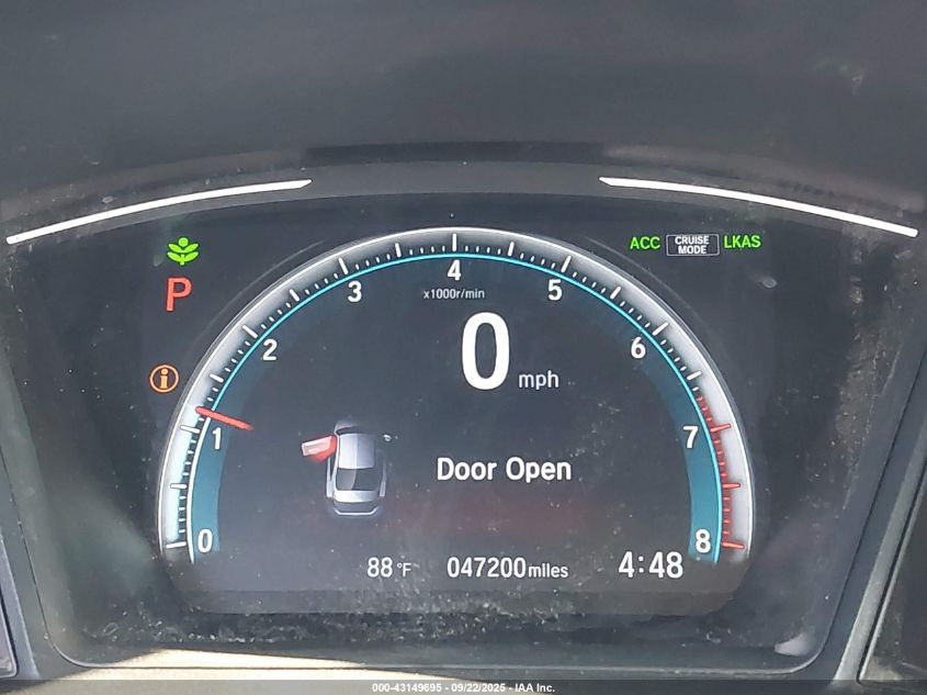 2020 Honda Civic Lx VIN: 19XFC2F61LE205086 Lot: 43149695