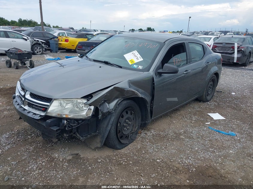 2013 DODGE AVENGER SE - 1C3CDZAB7DN654061