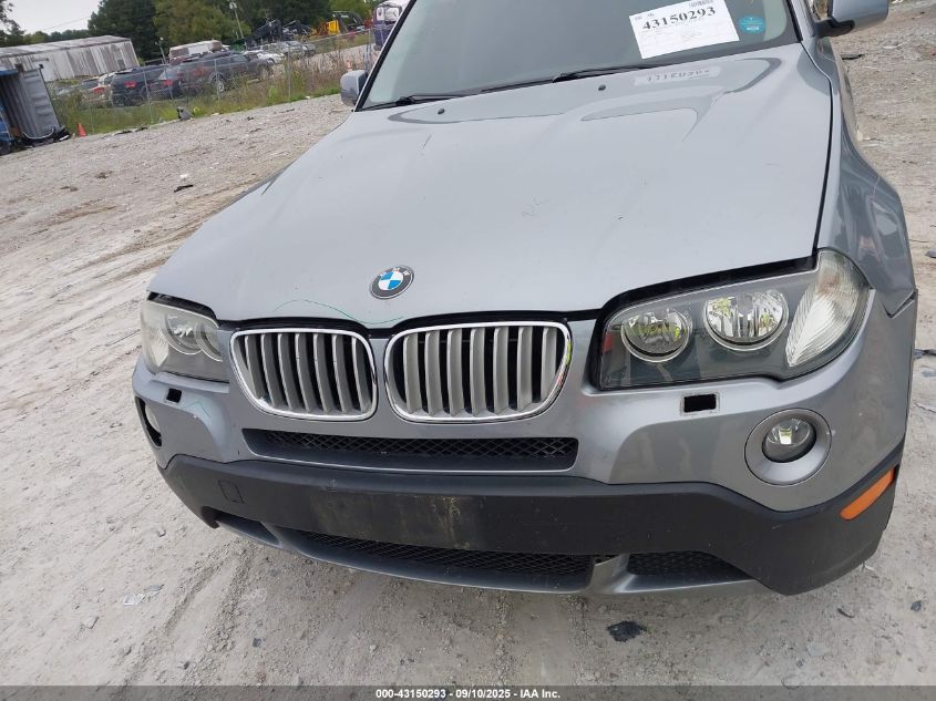 2008 BMW X3 3.0Si VIN: WBXPC93498WJ18505 Lot: 43150293