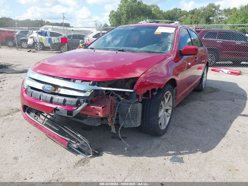 2012 Ford Fusion Sel VIN: 3FAHP0JA4CR153982 Lot: 43150394