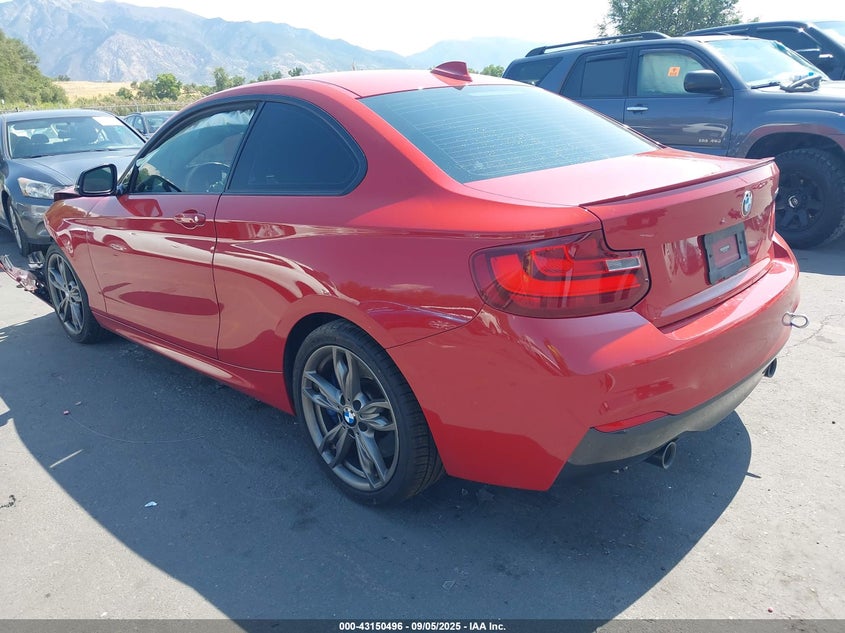2016 BMW M235I red coupe gasoline WBA1J7C56GV359641 photo #4