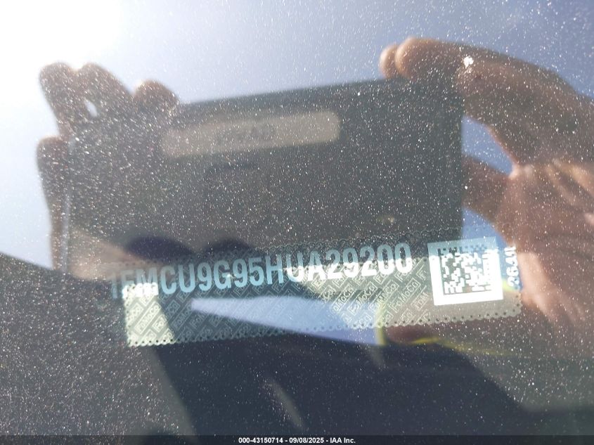 2017 Ford Escape Se VIN: 1FMCU9G95HUA29200 Lot: 43150714