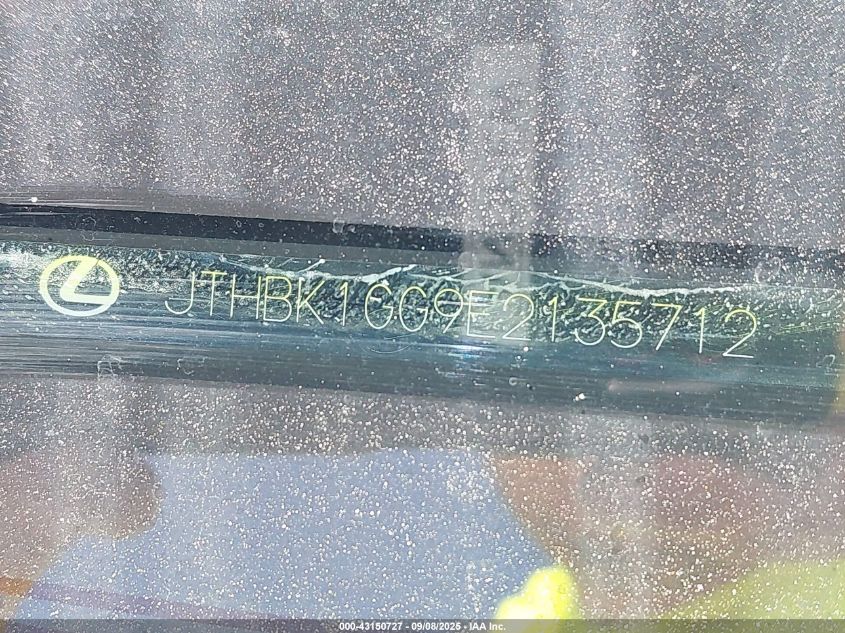 2014 Lexus Es 350 VIN: JTHBK1GG9E2135712 Lot: 43150727