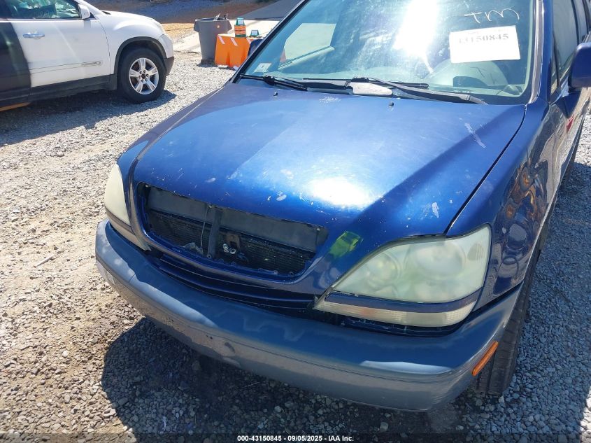 2002 Lexus Rx 300 VIN: JTJHF10U420281150 Lot: 43150845