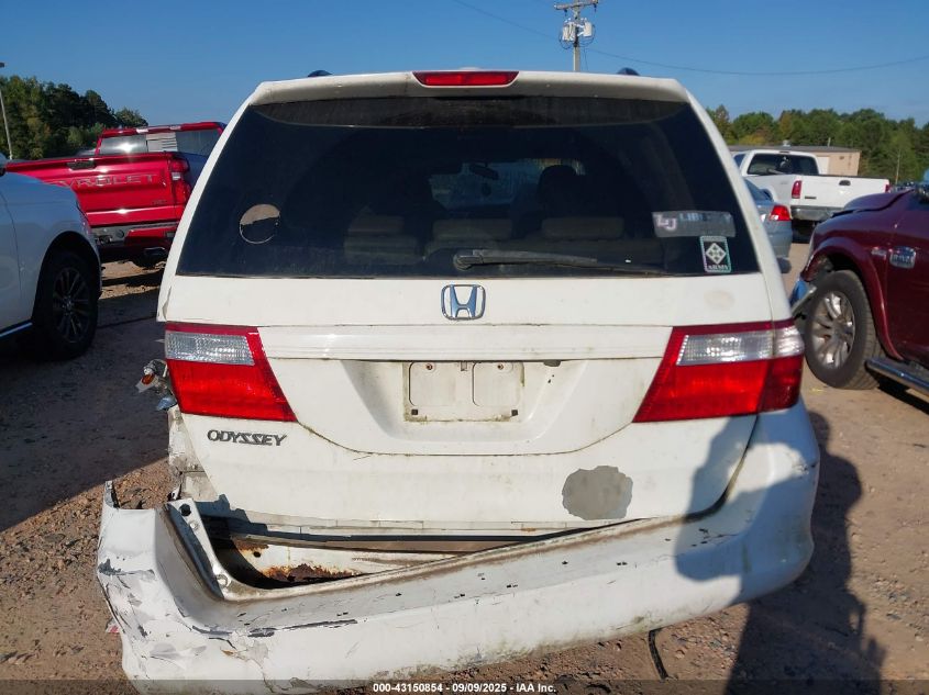 2007 Honda Odyssey Ex-L VIN: 5FNRL38707B072796 Lot: 43150854