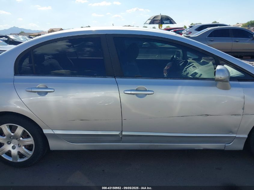 2009 Honda Civic Lx VIN: 1HGFA16589L020459 Lot: 43150952