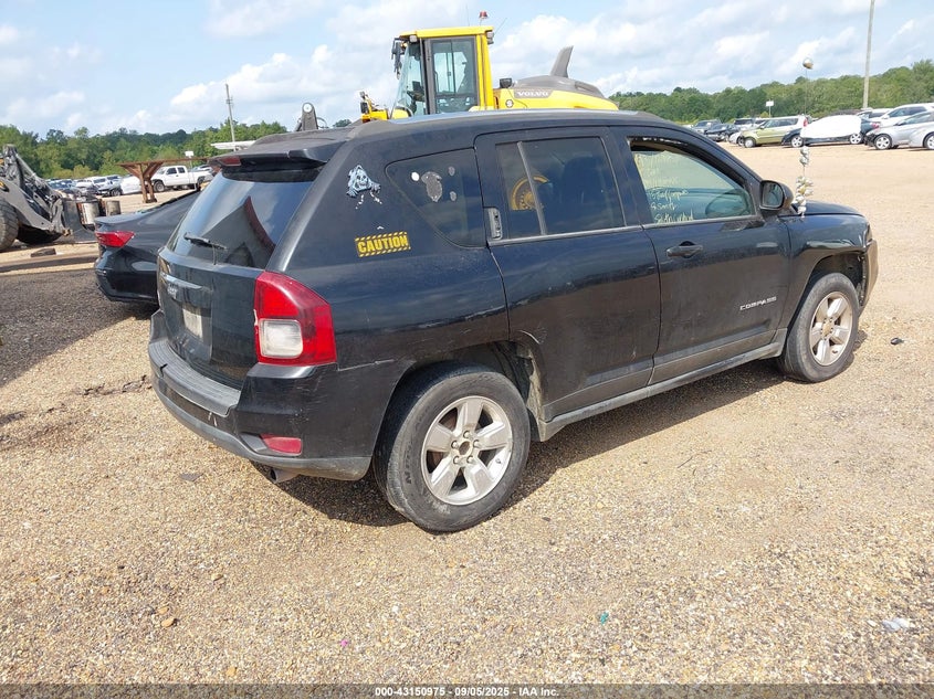Vin: 1c4njcba8fd129857, lot: 43645327, jeep compass sport 20154