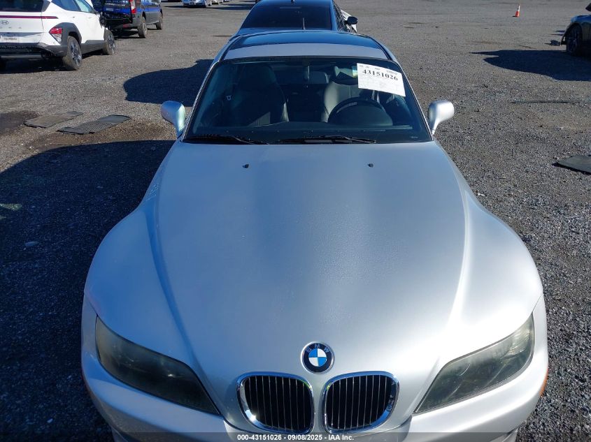 2002 BMW Z3 3.0I VIN: 4USCK73482LM14007 Lot: 43151026