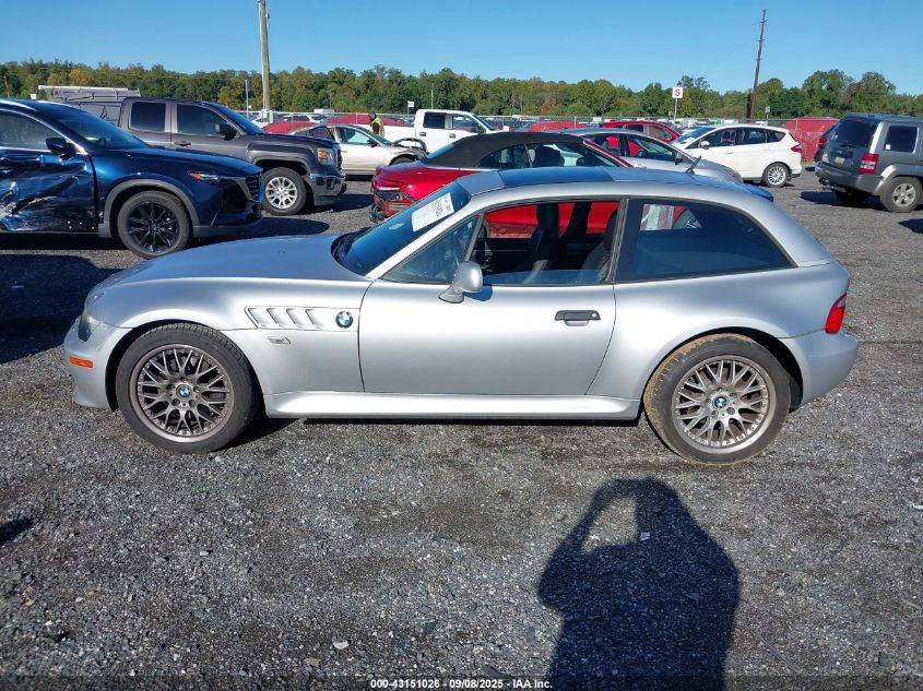 2002 BMW Z3 3.0I VIN: 4USCK73482LM14007 Lot: 43151026