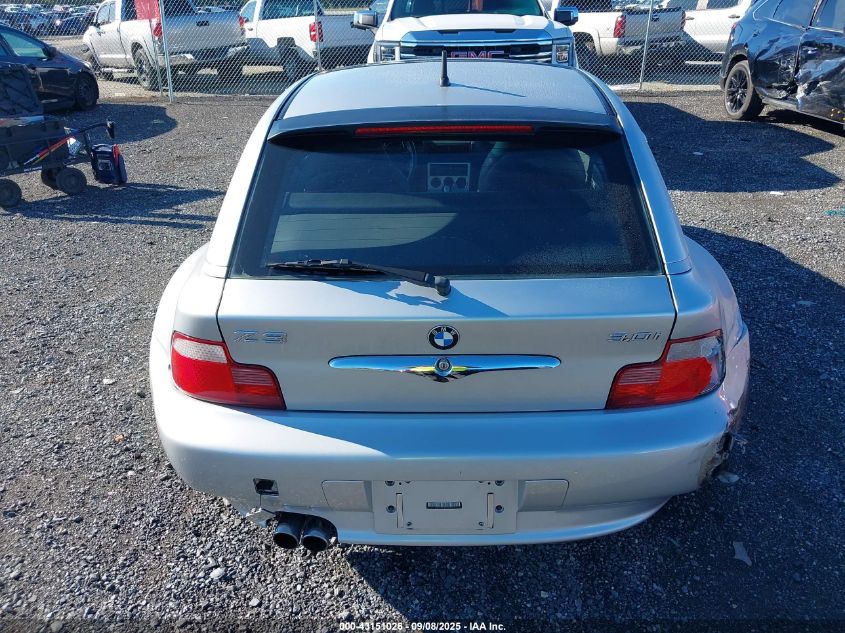 2002 BMW Z3 3.0I VIN: 4USCK73482LM14007 Lot: 43151026