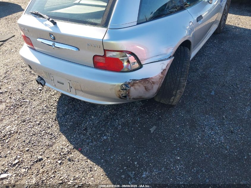 2002 BMW Z3 3.0I VIN: 4USCK73482LM14007 Lot: 43151026