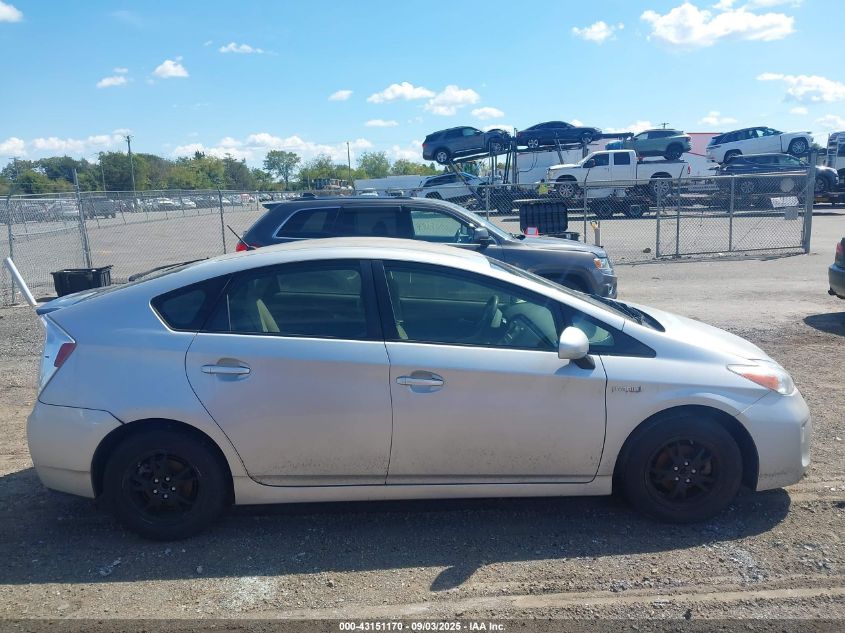 2012 Toyota Prius Two VIN: JTDKN3DU7C1566695 Lot: 43151170