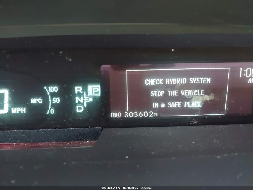 2012 Toyota Prius Two VIN: JTDKN3DU7C1566695 Lot: 43151170