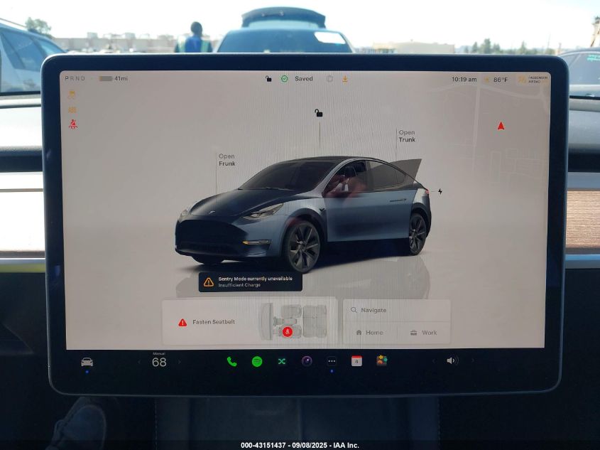 2024 Tesla Model Y Long Range Dual Motor All-Wheel Drive VIN: 7SAYGDEEXRF161757 Lot: 43151437