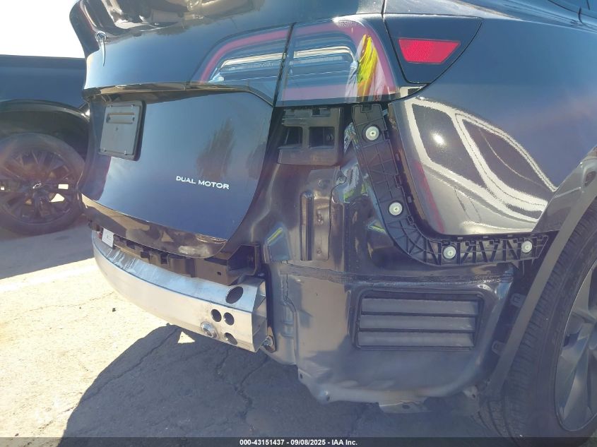 2024 Tesla Model Y Long Range Dual Motor All-Wheel Drive VIN: 7SAYGDEEXRF161757 Lot: 43151437