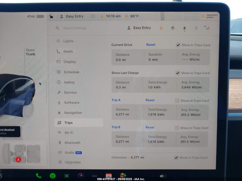 2024 Tesla Model Y Long Range Dual Motor All-Wheel Drive VIN: 7SAYGDEEXRF161757 Lot: 43151437
