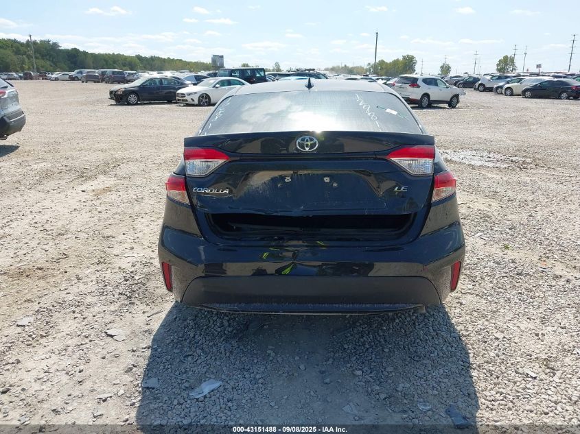 2020 Toyota Corolla Le VIN: 5YFEPRAE3LP128811 Lot: 43151488