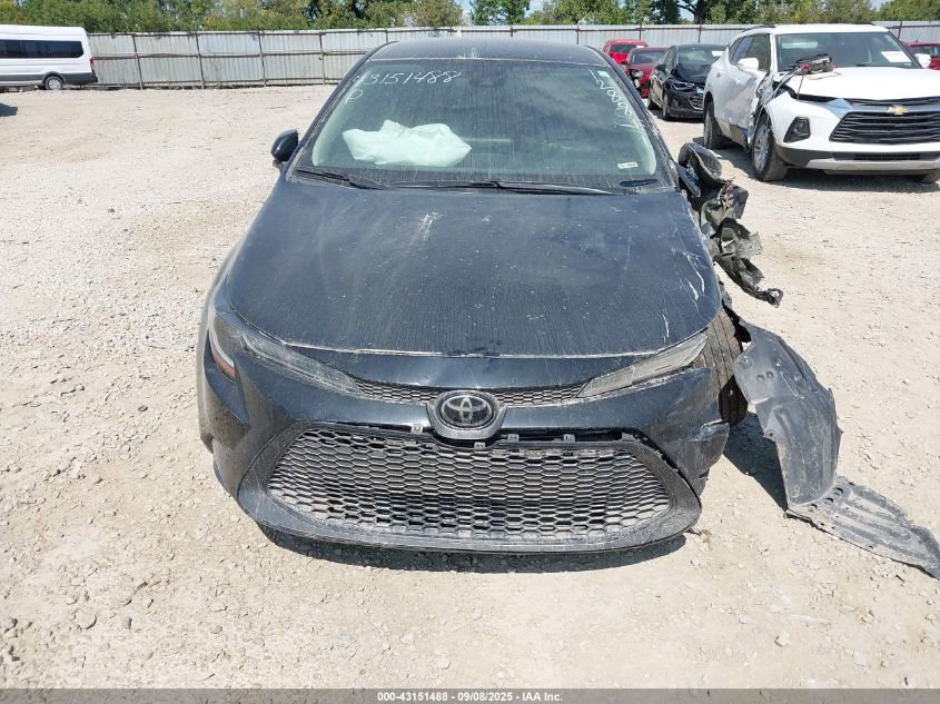 2020 Toyota Corolla Le VIN: 5YFEPRAE3LP128811 Lot: 43151488