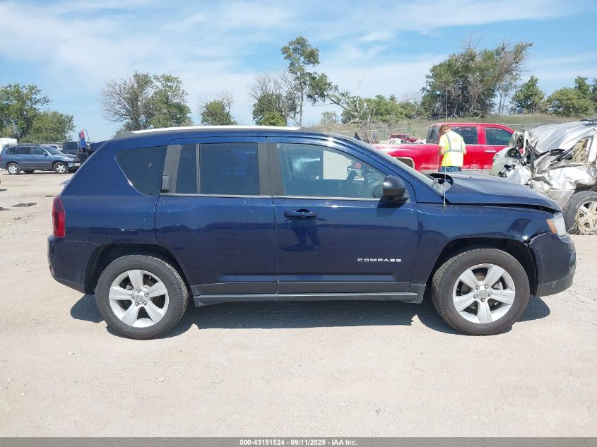 2016 Jeep Compass Sport VIN: 1C4NJDBB1GD662780 Lot: 43151524