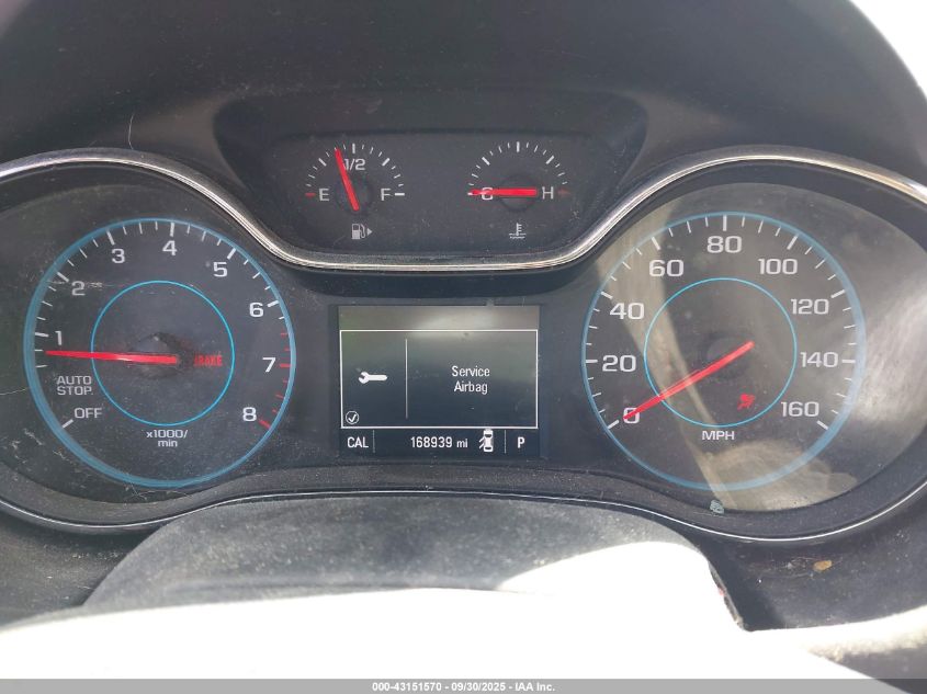 2017 Chevrolet Cruze Lt Auto VIN: 1G1BE5SM0H7156249 Lot: 43151570