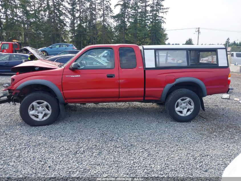 2001 Toyota Tacoma VIN: 5TEWM72N01Z843651 Lot: 43151598