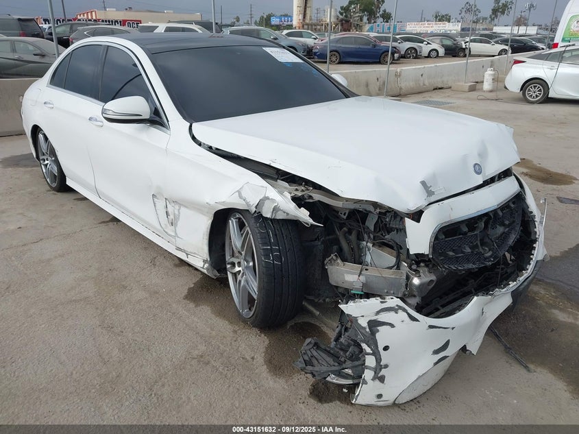 2017 Mercedes-Benz E 300 white sedan gasoline WDDZF4JB1HA177407 photo #1
