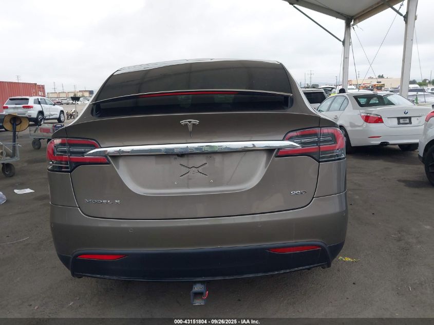 2016 Tesla Model X 60D/70D/75D/90D VIN: 5YJXCAE26GF006550 Lot: 43151804