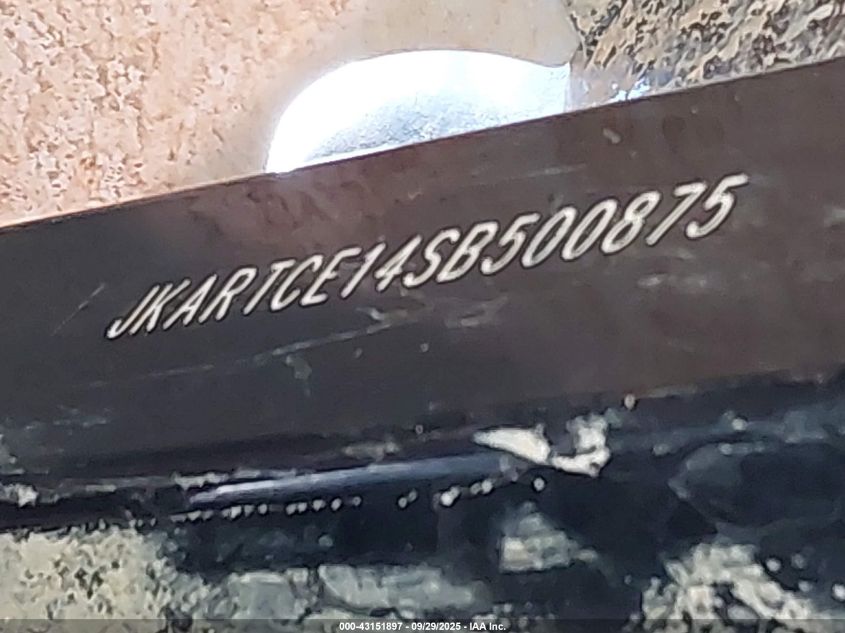 2025 Kawasaki Krt1000 E VIN: JKARTCE14SB500875 Lot: 43151897