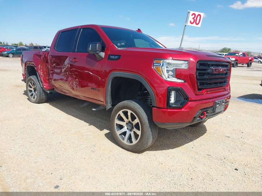 2020 GMC Sierra 1500 4Wd Short Box At4 red truck gasoline 3GTP9EED6LG218957 photo #1