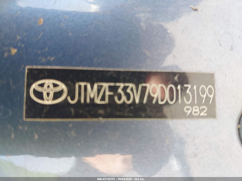 2009 Toyota Rav4 VIN: JTMZF33V79D013199 Lot: 43152191