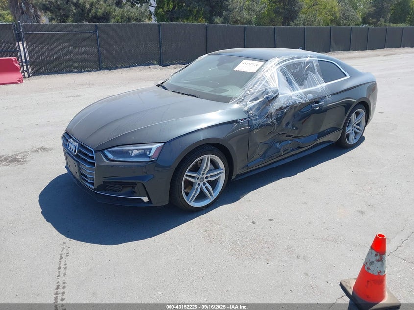 Vin: wauunaf51ja004594, lot: 43646578, audi a5 2.0t premium 20182